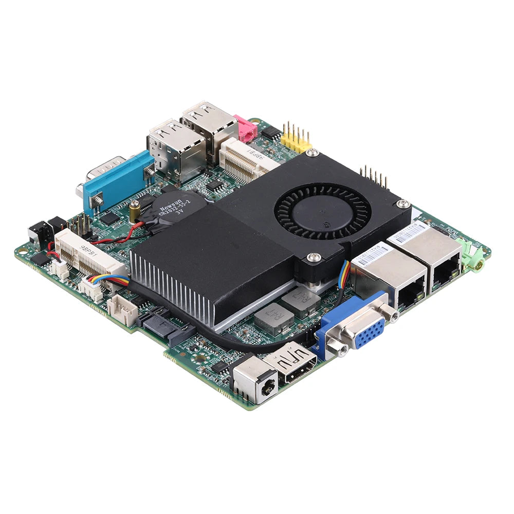 Qotom Nano ITX Motherboard MB2U213-0300 Series CPU Celeron 1007U/ Core i3-3217U/ i5-3427U onboard, dual LAN Mini Mainboard X86
