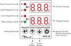 Samwha-Dsp AVR-XX Dual Display Adjustable Voltage and Over-current Protection Relay 40A,63A