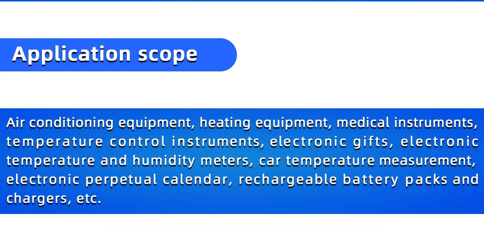 10PCS Thermistor NTC Negative Temperature Coefficient MF52D 10K/100K Probe with Wire Temperature Sensor 3950