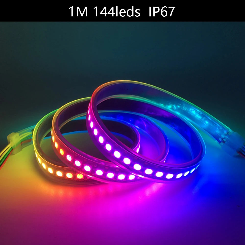 SK6812 4 in 1 RGBW Led Strip Light Similar WS2812B Individual Addressable RGBWW Led Lights 30 60 144Leds/m IP30 65 67 DC5V