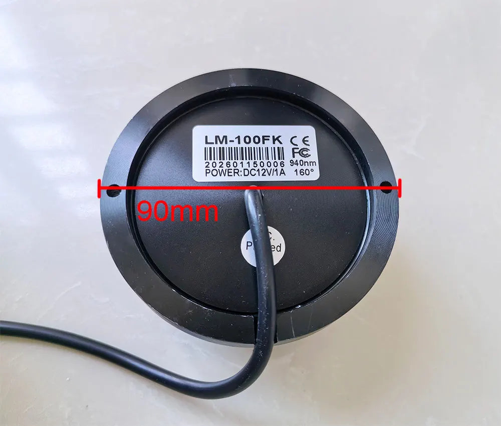 New Indoor Black Invisible IR illuminator 940nm Infrared 160 Degree 10W LED IR Light for CCTV Security 940nm IR Filter HD Camera