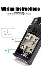 Limit Switch CNTD CLS‑171 Plastic Housing 10A 250VAC 1NO1NC Roller Plunger Type Travel Switch for Mechanical Equipment Industria