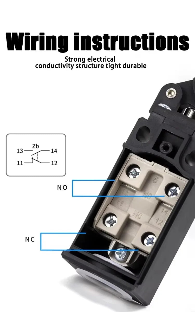 Limit Switch CNTD CLS‑171 Plastic Housing 10A 250VAC 1NO1NC Roller Plunger Type Travel Switch for Mechanical Equipment Industria