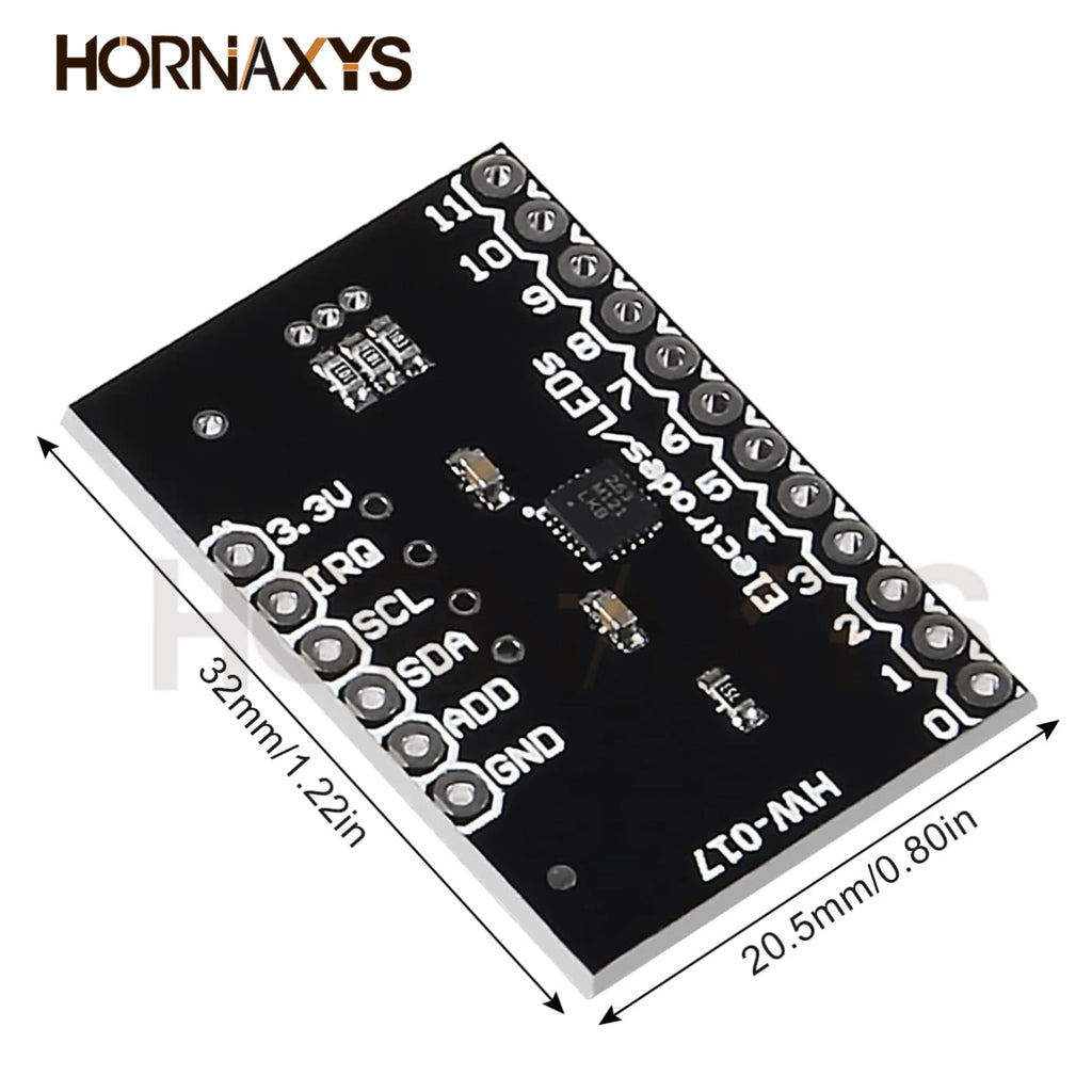 5pcs/10pcs MPR121 Breakout V12 Capacitive Touch Sensor Controller Module I2C keyboard Development Board For Arduino