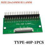 1PCS FFC/FPC Conversion Board 0.5mm Pitch Connector 2.54MM Double Row Bending Pins 4/10/12/14/15/16/18/22/24/26/30/34/40/50/60P