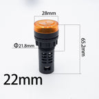 Buzzer 16mm 22mm Strobe Buzzer Alarm Indicator Light Sound 12V 24V 220V Intermittent Sound Warning Light Yellow Red Green