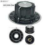 2pcs A01 A02 A03 A04 A05 Silver Tone Top Potentiometer Volume Control Rotary for 6.35mm Shaft Guitar Volume Knob