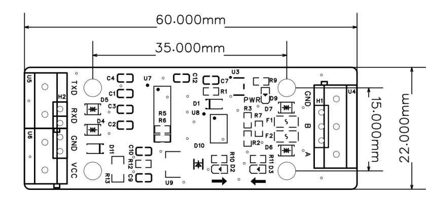 1-10Pcs RS485 RS232 MAX485 TTL CAN to Serial Port Conversion Module Level Convertor Board 232 Turn UART 3.3V 5V MAX485CSA RS-485
