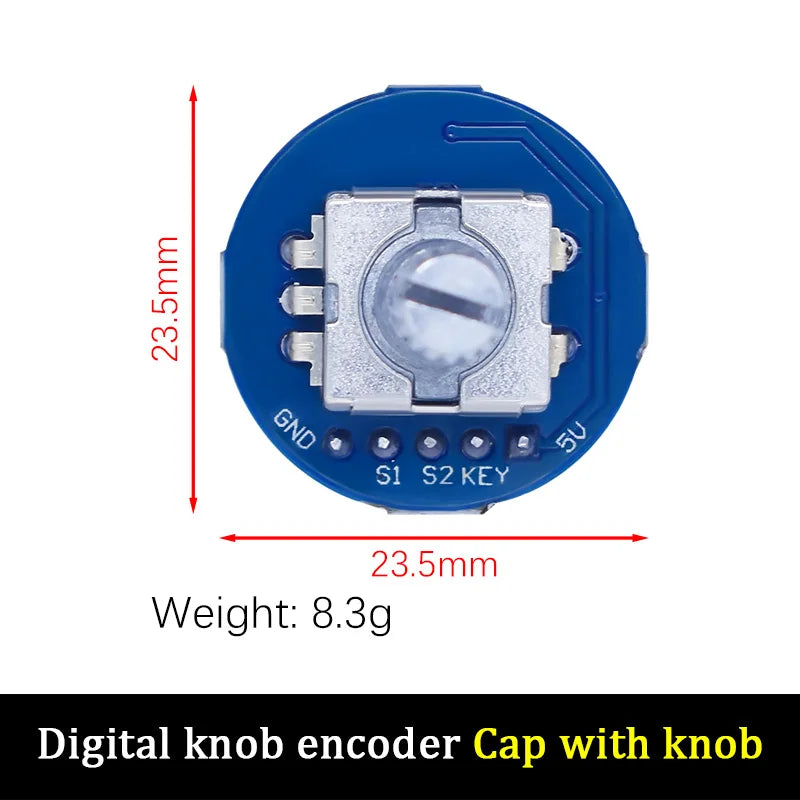 WAVGAT Rotary Encoder Module for Arduino Brick Sensor Development Round Audio Rotating Potentiometer Knob Cap EC11