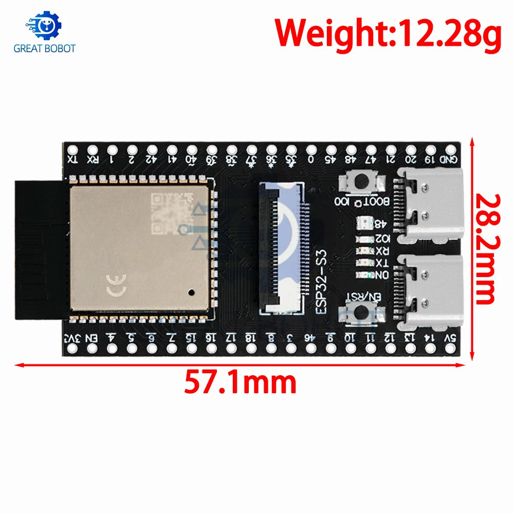 ESP32-S3 CAM WiFi/Bluetooth Dev Board (WR-00M N16R8): OV2640/OV5640 Camera Module Equipped