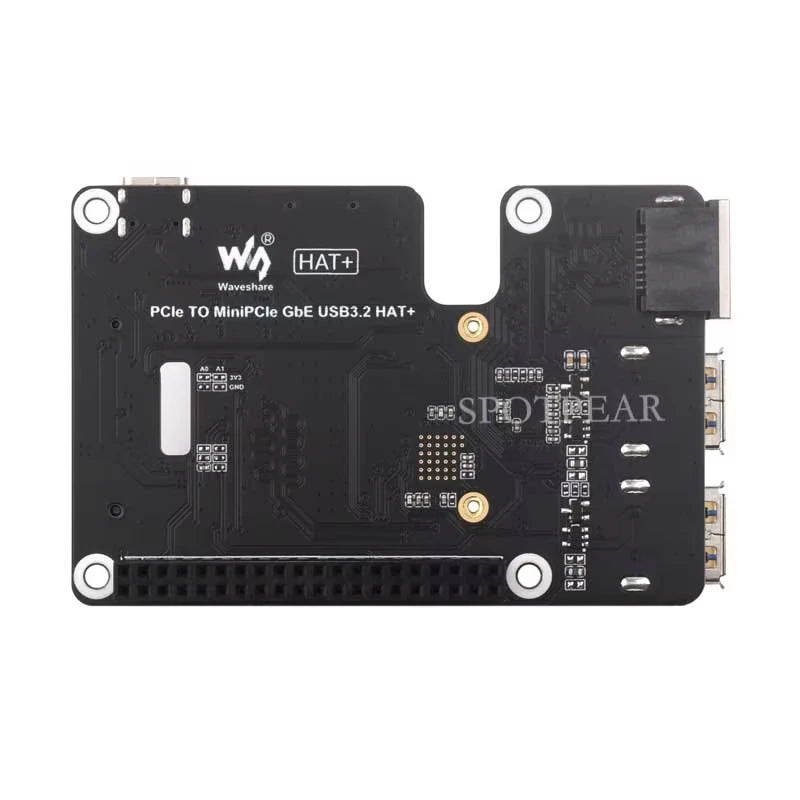 Raspberry Pi 5 PCIe to MiniPCIe 4G Gigabit Ethernet RJ45 USB HUB HAT With LTE Module SIM7600E SIM7600SA-H SIM7600G EC25-AUX EG25