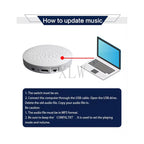 8MB Push Button Sound Box USB Downloadable & Recordable & Rechargeable, Voice Module with MP3 Audio Playback for Xmas Toy Gifts.