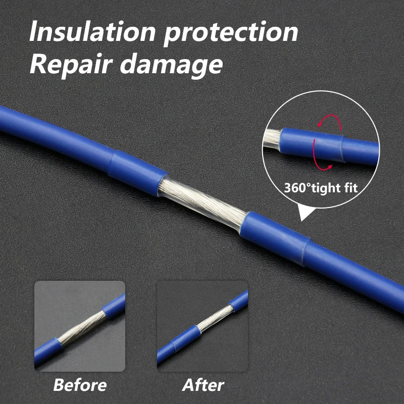 1 - 100m Transparent 1mm ~ 20mm Super Thin Wall Soft Shrinkable Tube 2:1 Heat Shrink Tube Earphone Line Audio Cable Sleeve Wrap