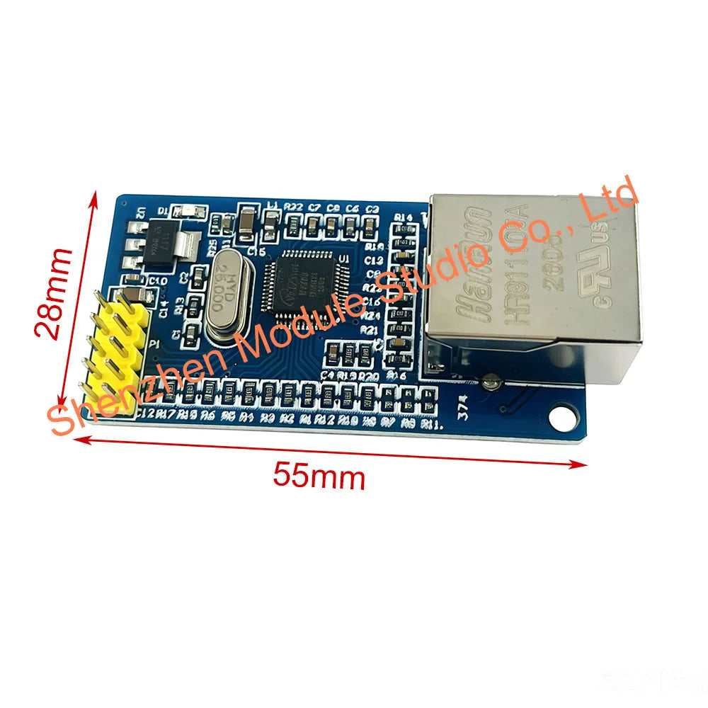 W5500 Ethernet Shield LAN Network Module Support TCP/IP 51/ STM32 Microcontroller Program With 32k Bytes SPI 3.3V/5V Over W5100