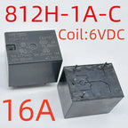 New 812BH-1A-C 812BH-1A-S 812H-1A-C 6V/9V/12V/24V/48V (4123A-16A) Relay 4pins