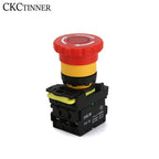 EB2M-C-01ZS Mushroom Cap Emergency Stop Rotary Switch 22mm Waterproof 10A Current Self-locking Button With lamp 10A AC 660V