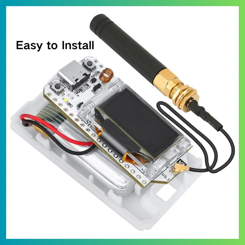 Heltec WiFi LoRa 32 V3 Development Board with Plastic Case ESP32 S3 SX1262 Meshtastic LoRaWAN Compatible OLED Display