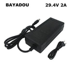 SJT60E 24V Li Ion Charger 7S 24 V Volt 29.4V 2A 24V2A Lithium Lipo 18650 Battery Charger DC XT60 Port