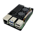 Raspberry Pi 5 Aluminum Case Dual Fan Metal Shell for RPI 5 Pi5