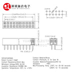 10pcs 2.0mm Double Row Straight Female 2-40P Pin Header Socket Connector 2x2/3/4/5/6/7/8/9/10/12/14/15/20/25Pin PH=4.3MM/6.35MM