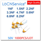 LoCNService 500PCS Green Monolithic Ceramic Capacitor 63V 30PF 33PF 39PF 47PF 51PF 56PF 68PF 300 330 390 470 510 560 680 NPO 5%