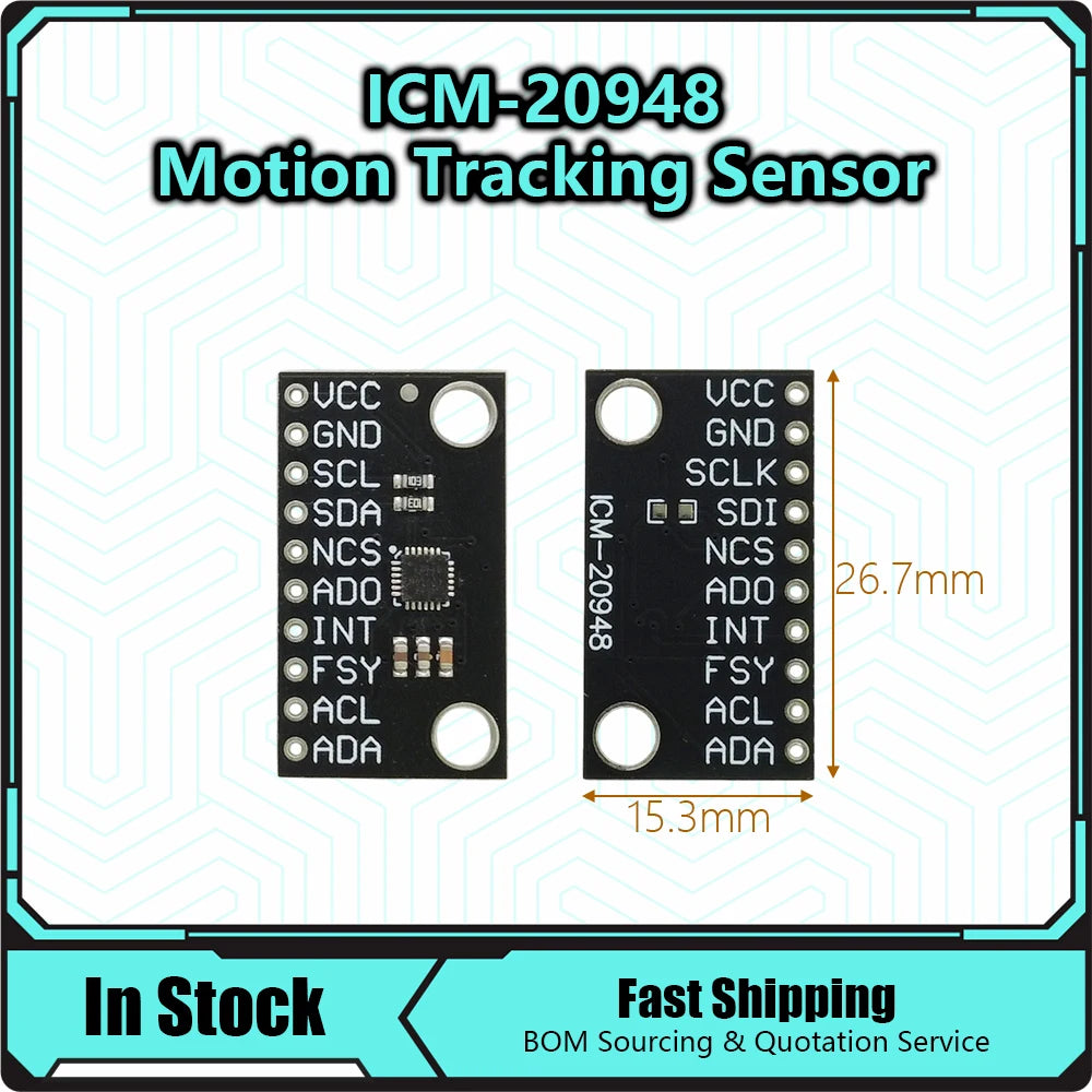 ICM-20948 CJMCU-20948 Sensor Module 9 Axis MEMS Motion Tracking Device Sensor Low Power Integrated Circuits ICM20948