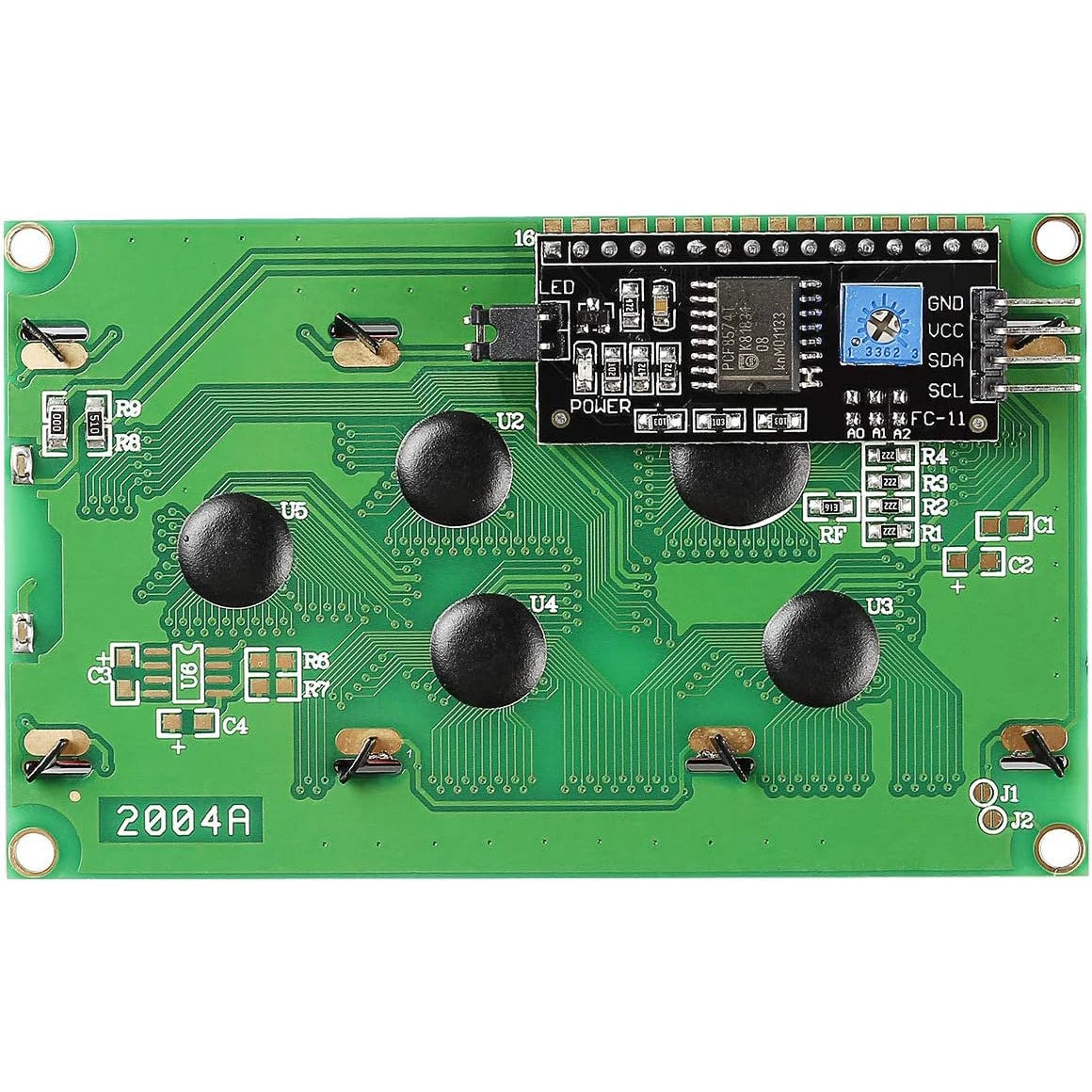 2PCS IIC I2C TWI Serial LCD 2004 20x4 Blue Backlight Module with I2C Interface Adapter Compatible with Raspberry Pi