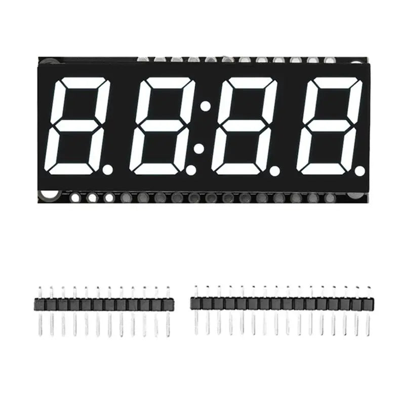AC57-HT16K33 LED Display Module 4 Digit 7 Segment 0.56 Inch Time Clock Indicator Tube Module