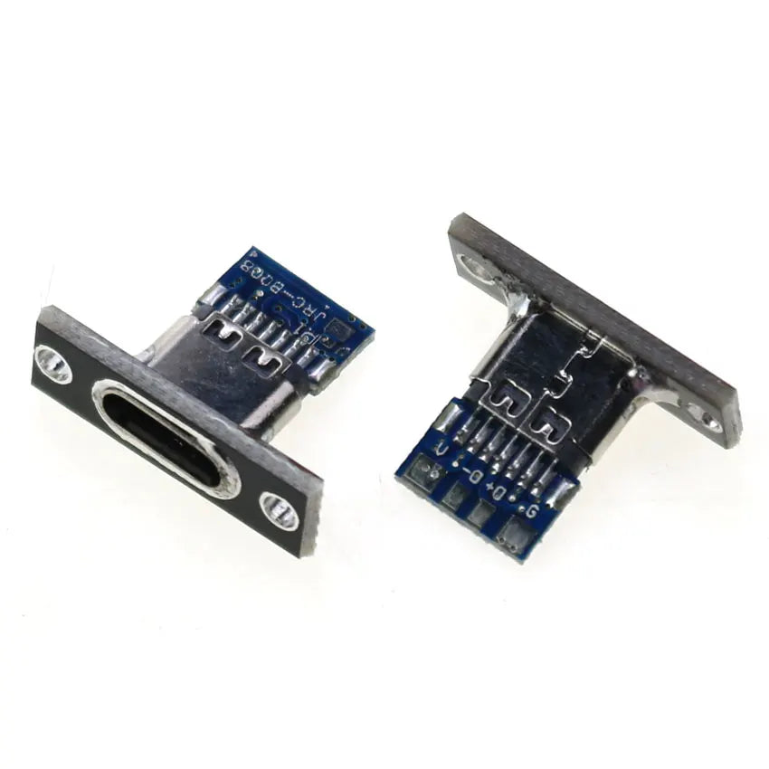 1pcs USB 3.1 Type C Female Double-sided Positive Negative Plug-in Test Board With PCB Board Type-c Connector Data Charging Port