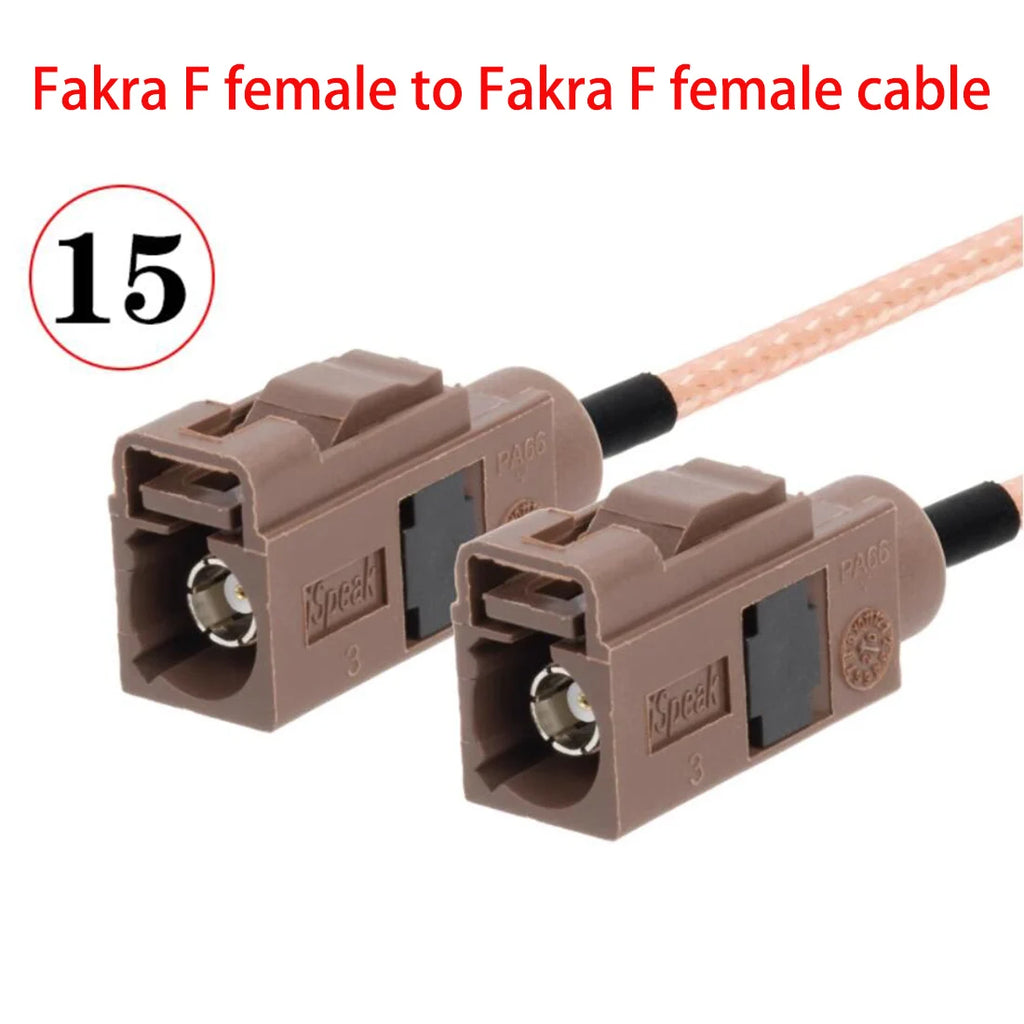 1PC Fakra F Male Female Brown Color To SMA Plug Jack Pigtail Cable Adapter RG316 15cm /30cm/50cm/100cm Wholesale NEW