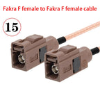 1PC Fakra F Male Female Brown Color To SMA Plug Jack Pigtail Cable Adapter RG316 15cm /30cm/50cm/100cm Wholesale NEW