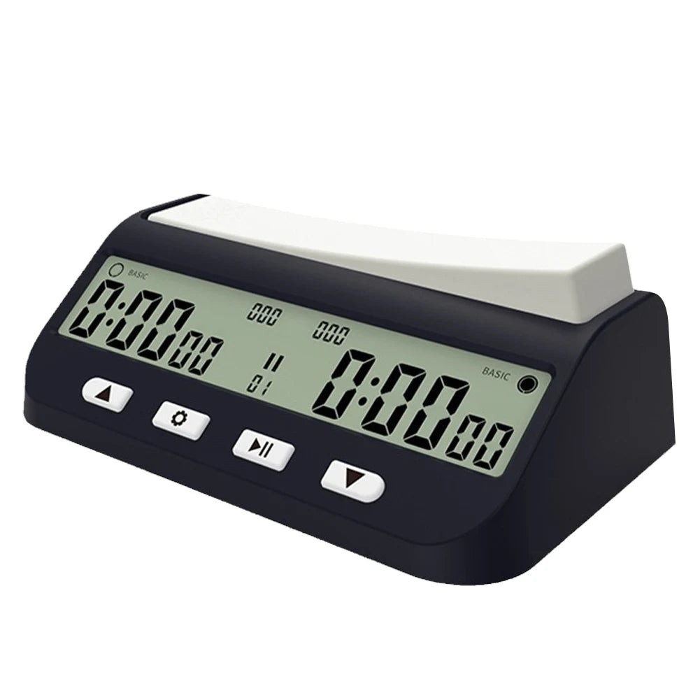 Chess Clock Professional Chess Digital Timer Multipurpose Chess Competition Game Stopwatch with Basic Bonus Count Up Down Timer