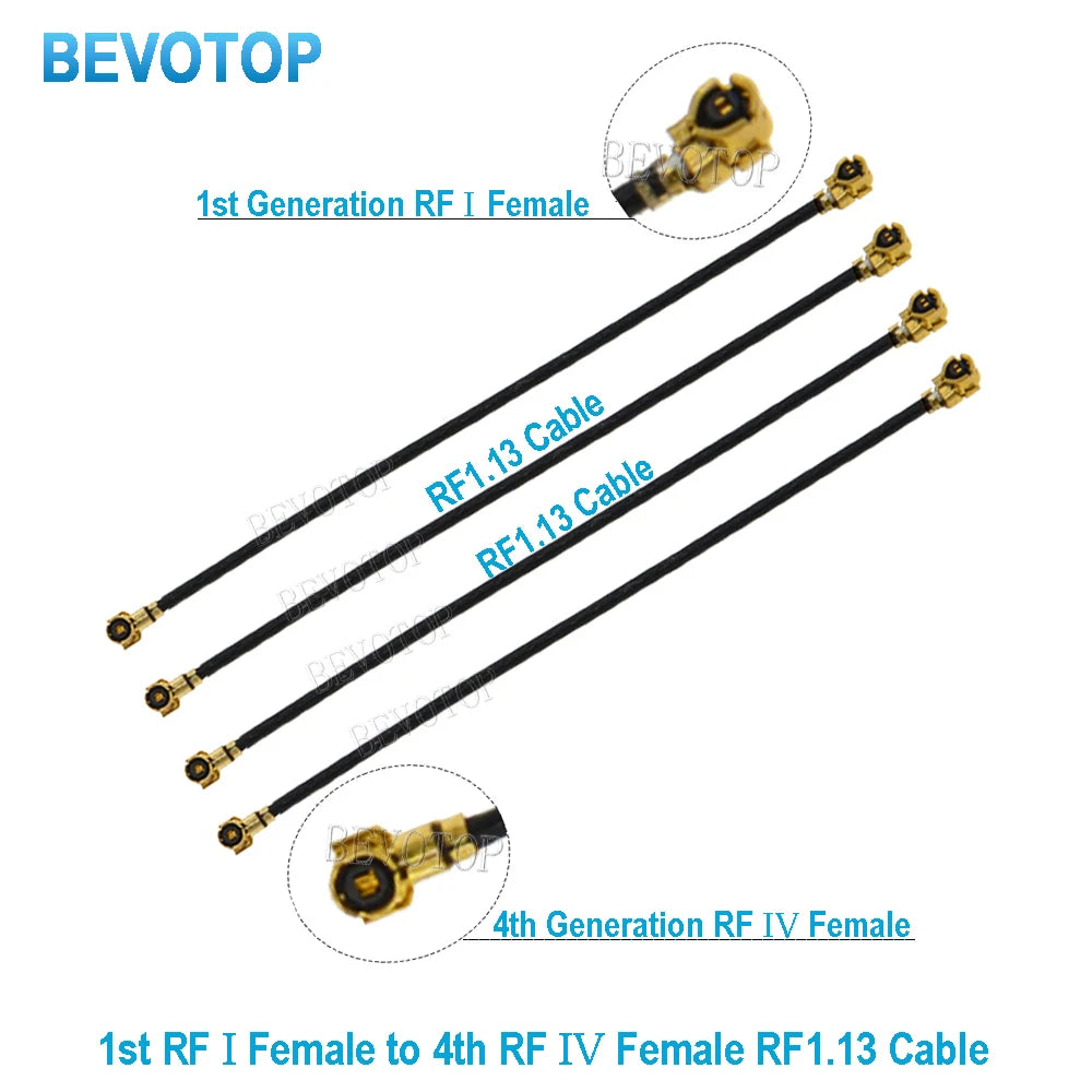 10PCS/lot MHF-4 U.fl Cable Pigtail U.fl RF-1 Female to MHF4 RF-4 Female Jack RG1.13 Cable for Router 3G 4G Modem