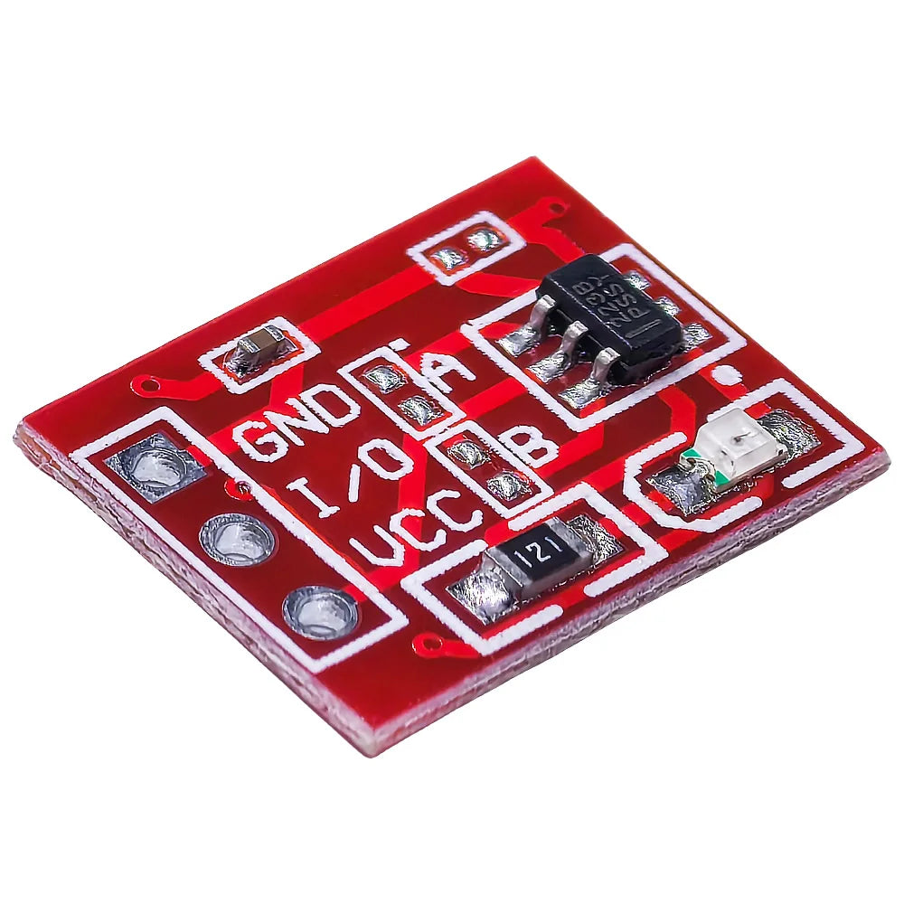 TTP223 Touch Key Capacitive Switch Button Module Capacitor Type Self-Locking/No-Locking Single Channel Reconstruction for Arduin