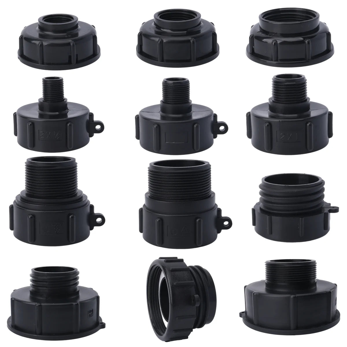 1000 Liter IBC Tank Adapter S60 x 1/2" 3/4' 1" 1.5 2" S100 Thread Connector Ton Barrel Joints IBC Tank Fitting