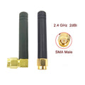 2pcs 2.4 GHz WiFi Antenna 2dBi Aerial SMA/RP-SMA Male Connector 2.4GHz Antenna Wifi Antenne For Wireless Router Wifi Booste