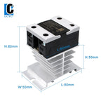 LCTC SSR 0-10V 4-20MA 0-5V Power Voltage Regulator Relay 10A 25A 40A DA AA DD VA Single Phase Solid State Relay With Heat Sink