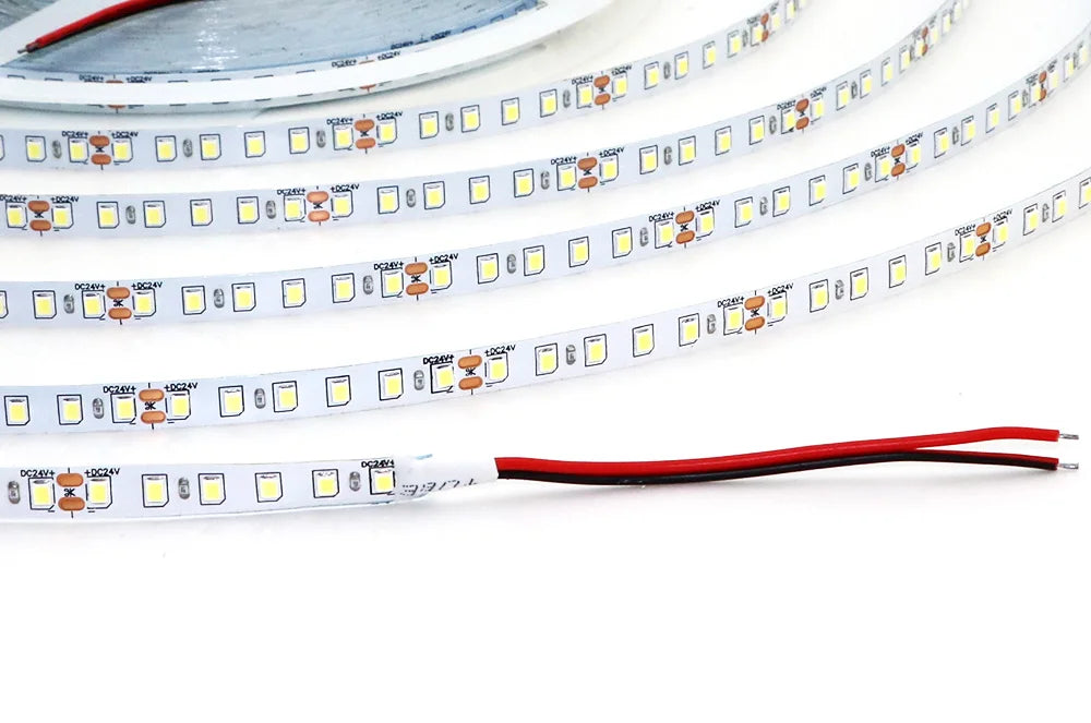 Single Strip 5m 10m 15M 20m Long LED Strip DC24V 120LEDs/m Light Strip Flexible Cuttable Whole Length Is 20meters Soft Lamp Bar