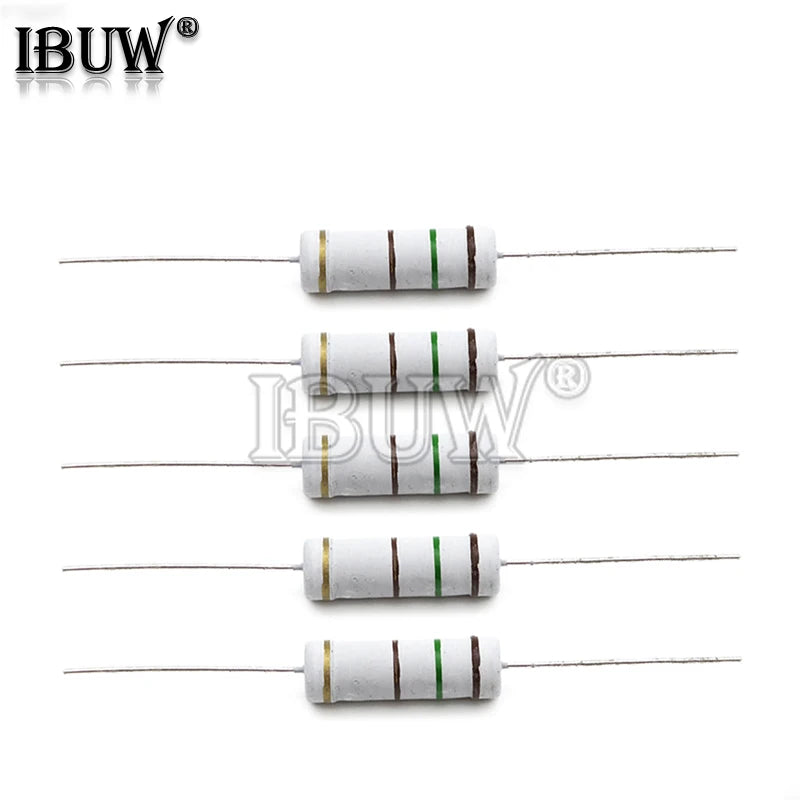 10PCS Carbon Film resistor 5W 5% 1R ~ 1M 2.2R 10R 22R 47R 51R 100R 150R 470R 1K 4.7K 10K 47K 1 2.2 10 22 47 51 100 150 470 Ohm
