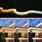 12V 24V DC CCT COB LED Strip Light 2700K to 6500K Color-Changing LED Tape Linear Double Color RA90 Dimmable Ribbon 5mm 8mm Width