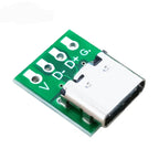 100/50/2Pcs TYPE C USB 3.1 Type C Connector 16 Pin Test PCB Board Plate Adapter Socket For Data Line Wire Cable Transfer