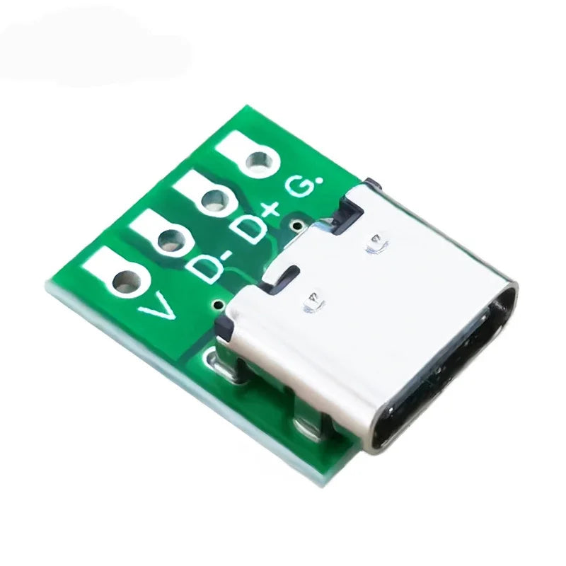 100/50/2Pcs TYPE C USB 3.1 Type C Connector 16 Pin Test PCB Board Plate Adapter Socket For Data Line Wire Cable Transfer