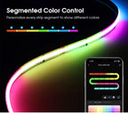 Tuya Smart WIFI RGBIC COB LED Strip Light Tape Addressable WS2811 IC Flexible RGB Neon LED Light 12V APPControl for Alexa Google