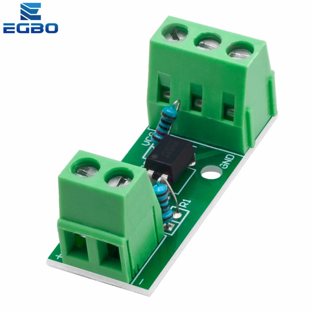 1~20PCS 3V~24V 1 Channel Way Optocoupler Isolation Module PC817 EL817 Photoelectric Isolator Rail Holder PLC Drive Motor Board
