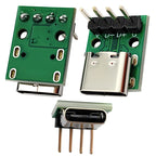 TYPE-C Female Base with Fixed Plate Charging Data Interface USB3.1 Turn the Test Board into 2.54MM Socket