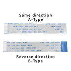 2PCS FPC FFC Ribbon Flexible Flat Cable 4/5/6/8/10/12/14/16/18/20/30/40Pin Pitch 0.5MM 1.0MM A-Type Wire Length 500MM/600MM
