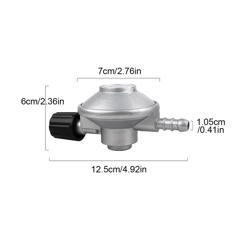 Low  Gas Regulator Barb Hose Connection 7/16 Inch Flow Low  Propane Regulator for Camping Stove Grill Heater