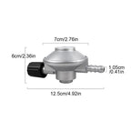 Low  Gas Regulator Barb Hose Connection 7/16 Inch Flow Low  Propane Regulator for Camping Stove Grill Heater