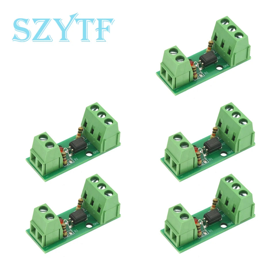 1/5/10PCS 1Channel Way Optocoupler Isolation Module PC817 3V-5V 12V 24V Photoelectric Isolator Rail Holder PLC Drive Motor Board
