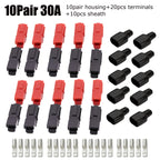 10/20 Pair 15A/30A/45A Amp Plug 600V Compatible For Powerpole Connector With Rubber Dust Cover Sleeves For Electric Equipments